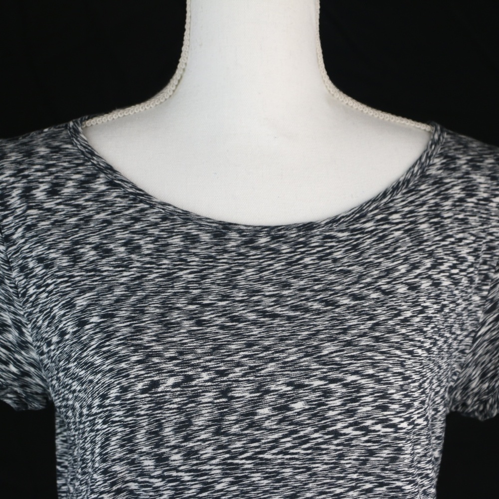 J Crew Off the Shoulder Tee T Shirt Gray Medium